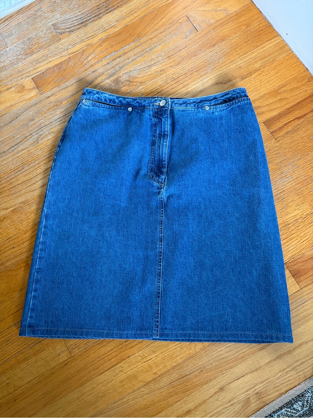 Eddie Bauer 100% Cotton Denim Skirt